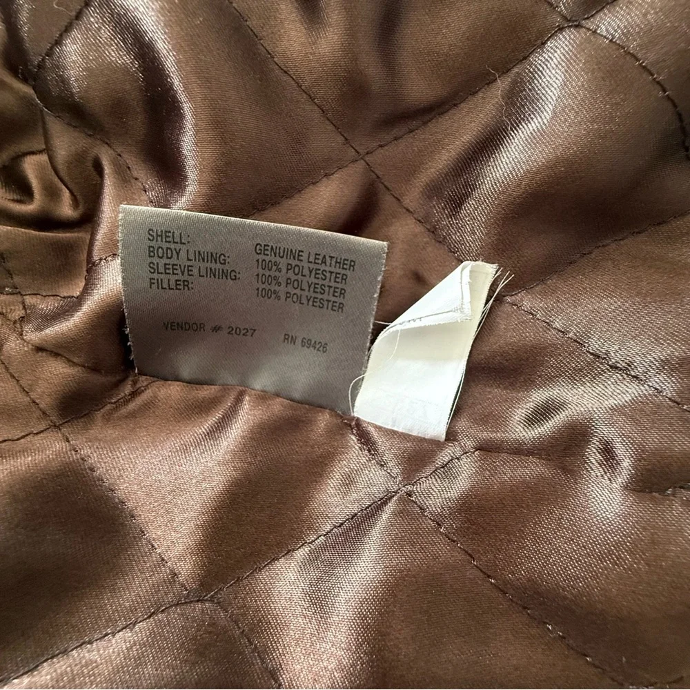 Vintage Wilsons Leather Men’s Bomber Jacket Brown Flight Oversized Jacket XXL - Picture 12 of 15